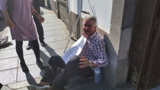 José Luis Rodríguez Martín, esta mañana en San Juan (Foto TA)