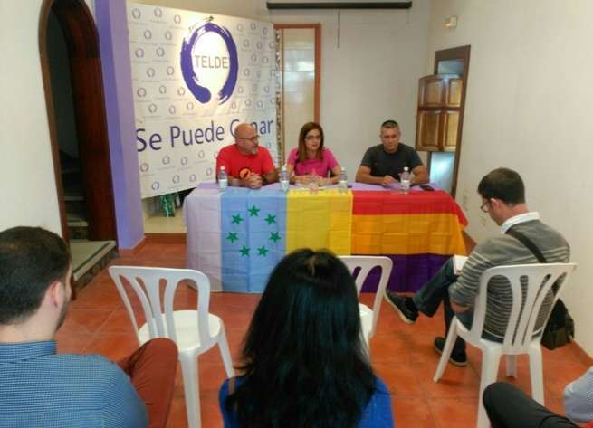 Rueda de prensa de SPG, este jueves, en Telde (Foto TA)