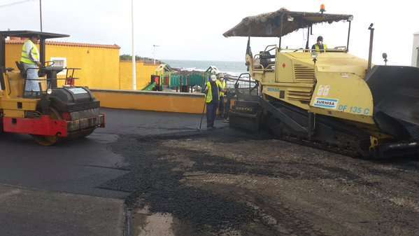 Los trabajos se iniciaron esta semana en la parte baja del núcleo costero (Foto TA)