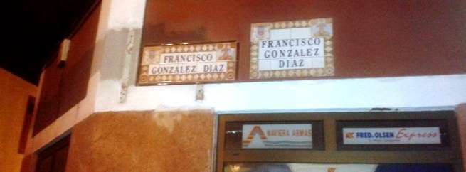 Calle Francisco González Díaz (Foto TA)