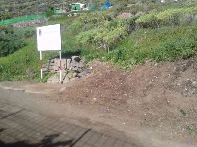 El Ayuntamiento limpio el punto de recogida después de la denuncia efectuada en TELDEACTUALIDAD (Foto TA)