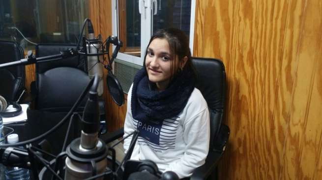 Celia Jiménez, en Radio Faycán (Foto TA)