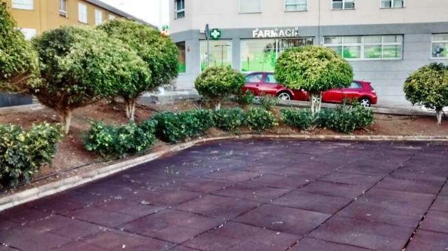 Estado del parque tras la intervención municipal (Foto TA)