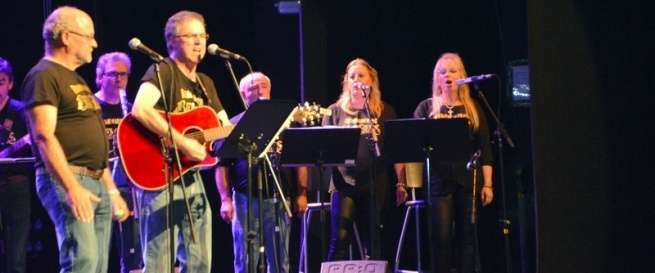El grupo Remembering The Bee Gees, esta noche en el Teatro de Telde (Foto Antonio Alí)