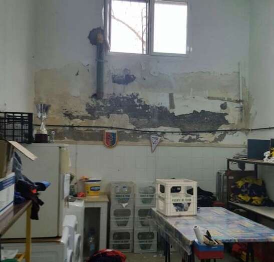 El cuarto de material de la UD Telde en El Hornillo (Foto TA)