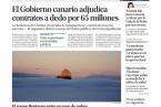 Portada de los principales periódicos de Canarias y de España (Foto TA)