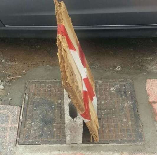 Arreglo de la arqueta (Foto TA)