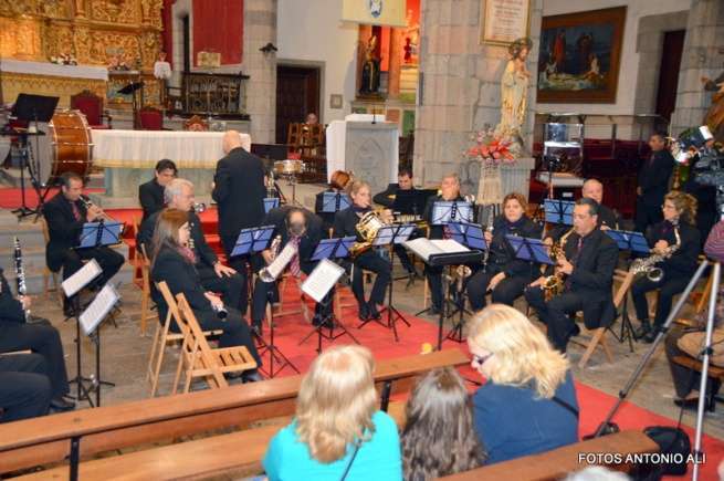 Momento del concierto de la Banda Municipal de Música de Telde (Foto TA)