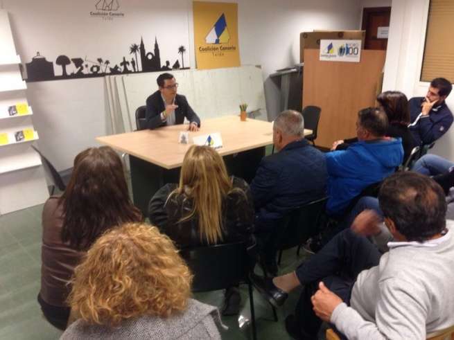 Reunión de la Ejecutiva de CC en Telde (Foto TA)