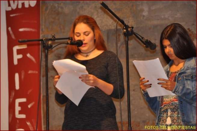 Momento de la lectura del pregón (Foto Teldeenfiestas.com)