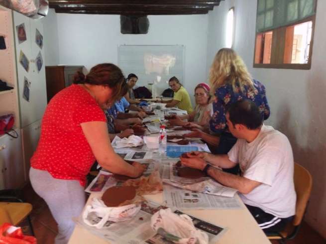 Imagen del taller de elaboración de cerámica (Foto TA)