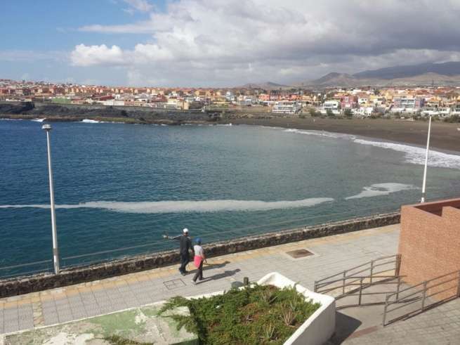 Imagen tomada esta mañana en La Garita (Foto TA)