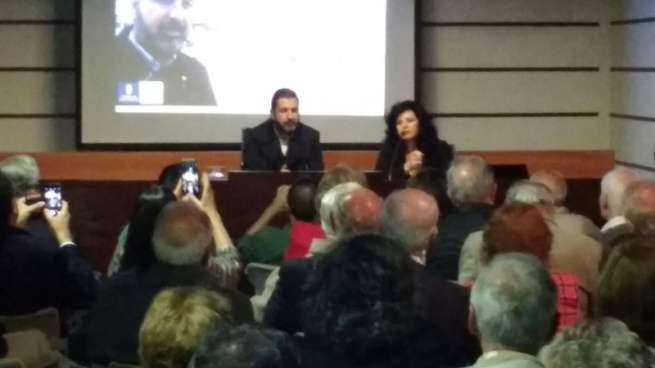 Christian Santana, en plena conferencia (Foto TA)