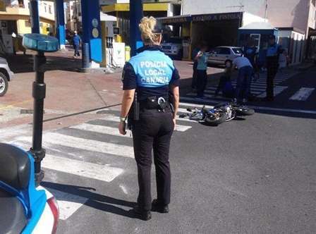 Accidente registrado hoy en Ejido (Foto TA)