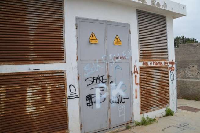 Imagen de archivo de una estación transformadora en Telde (Foto TA)