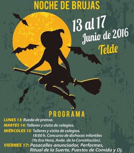 Cartel de la Noche de Brujas (Foto TA)