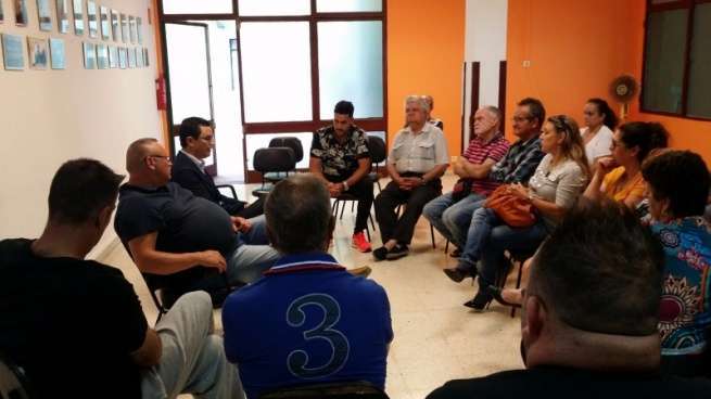 Momento de la reunión de este lunes (Foto TA)