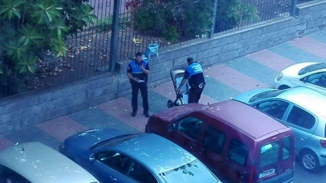 La Policía Local se encontró un carro sin bebé en las inmediaciones del parque urbano (Foto TA)