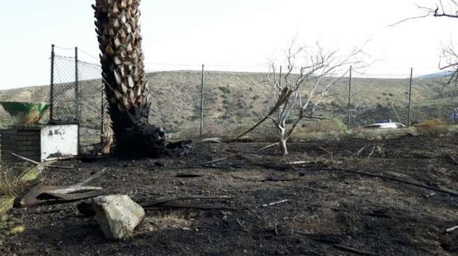 Imagen captada hace unos minutos del incendio (Foto TA)