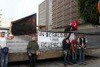 Protesta a las puertas del Juzgado de Telde (Foto TR)