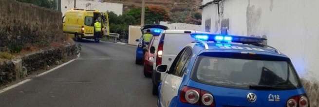 La herida fue evacuada en una ambulancia del SUC (Foto TA)
