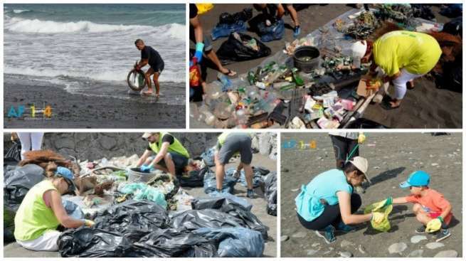 Parte de la basura retirada (Foto Asociación Fotográfica 1punto4)