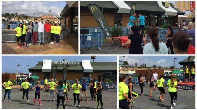 El maratón solidario se celebró este domingo en el entorno del restaurante McDonald