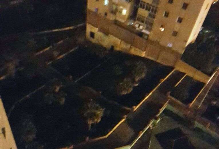 Sector del Valle de Jinámar donde falla desde noche el alumbrado  público (Foto TA)