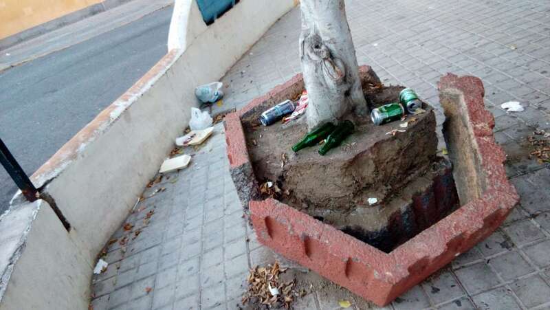 Imagen de un de los lugares de La Herradura que frecuentan este grupo de personas (Foto TA)