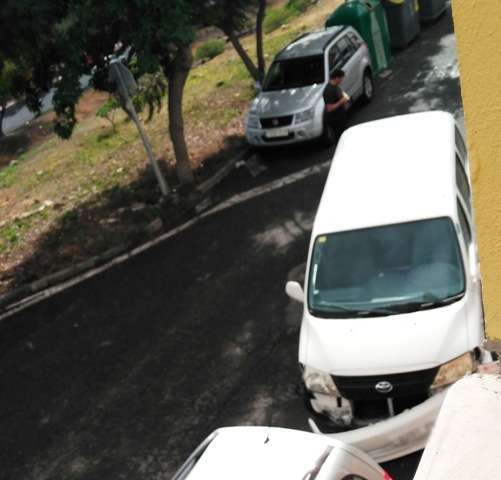 Uno de los vehículos implicados en el accidente (Foto TA)