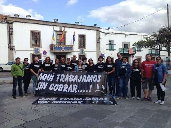 Imagen de archivo de una protesta de la plantilla de Gestel (Foto TA)