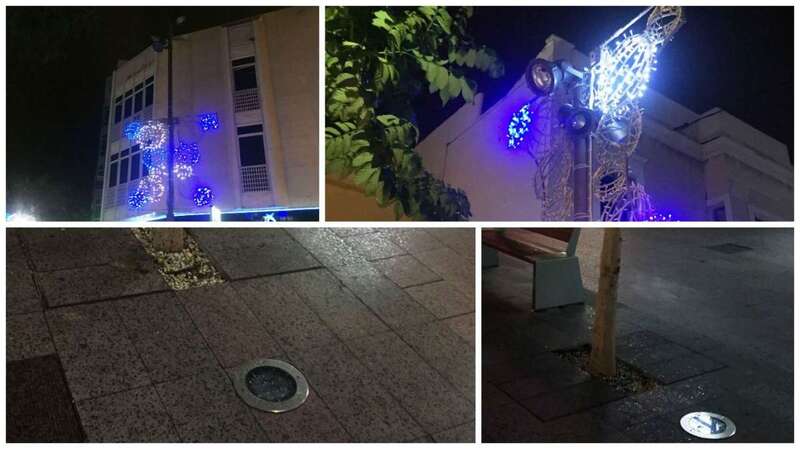 La principal vía  peatonal de Los Llanos presenta insuficiencia en su alumbrado público (Foto TA)
