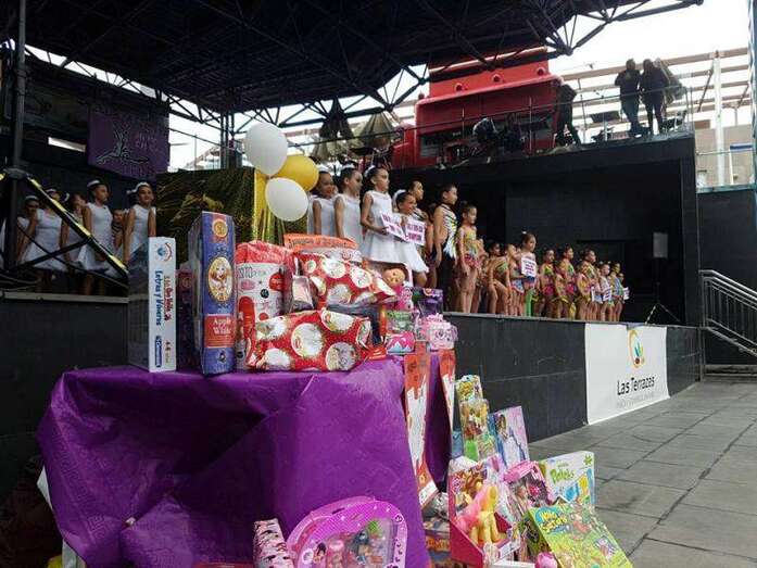 Imagen de la recogida de juguetes promovida por el Club Attenya de Telde (Foto TA)