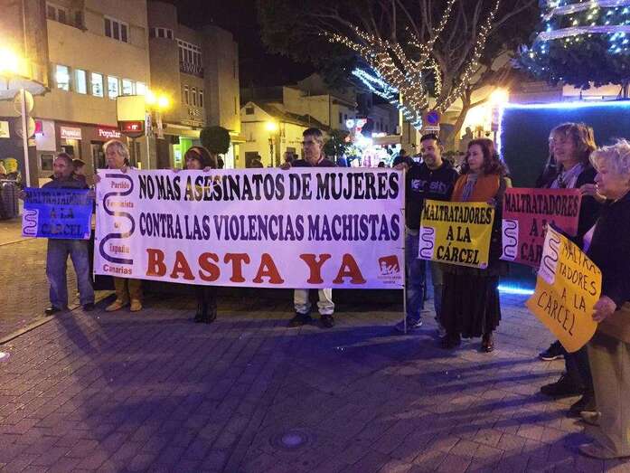 La protesta tuvo lugar a primera hora de esta noche (Foto TA)