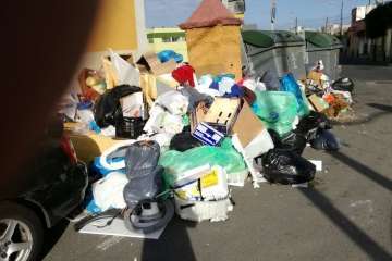Basura amontonada en Marpequeña Alta y El Callejón del Castillo (Foto TA)