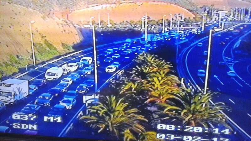 Imagen de la salida de la capital en dirección sur (Foto TA)