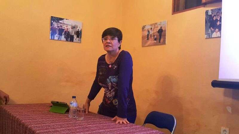 Momento de la charla de este miércoles en la sede del Patronato de Jinámar (Foto TA)