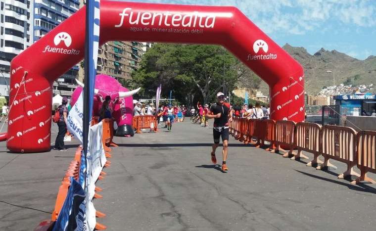 Jonay García durante la prueba celebrada este domingo en la capital santacrucera (Foto 3COM Squad)