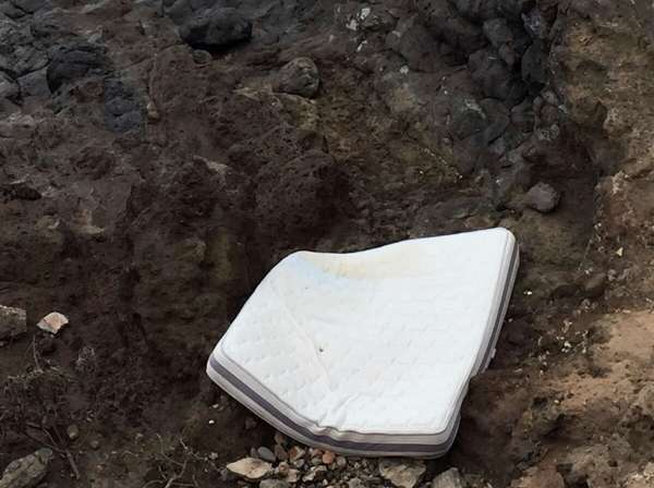 Imagen de colchón en los riscos (Foto TA)