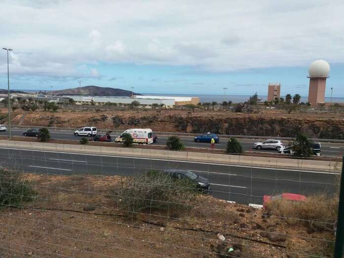 El accidente tuvo lugar en dirección hacia la capital (Foto TA)