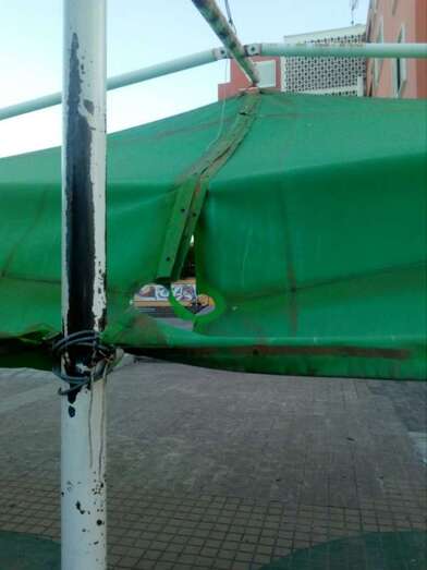 Estado de la lona (Foto TA)