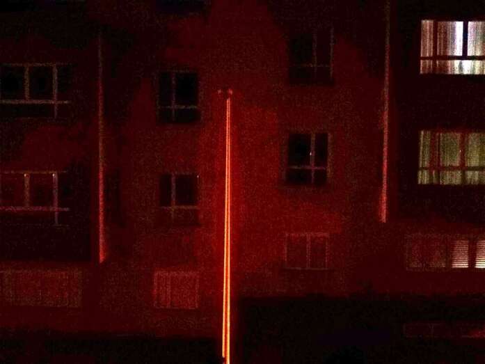 La calle de Paul Cézanne, sin luz (Foto TA)