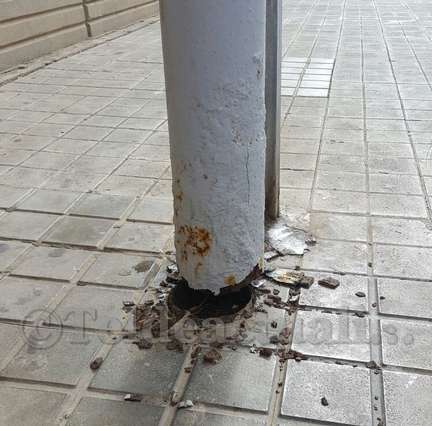 Estado de la base (Foto TA)