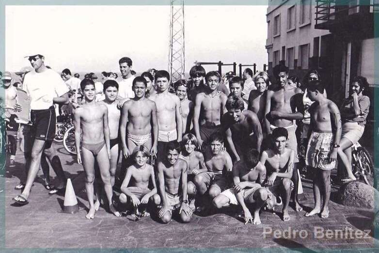 Grupo de adolescentes participantes en la prueba (Foto Pedro Benítez)