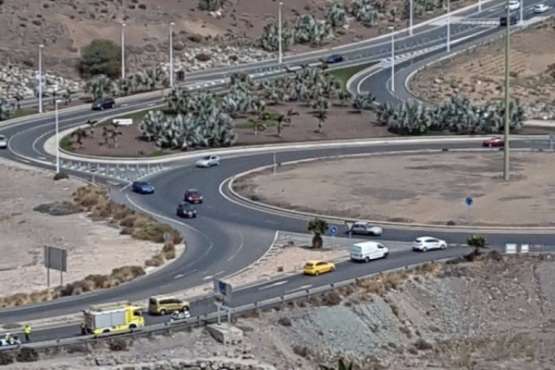 Incendio en el Barranco de Jinámar (foto TA)