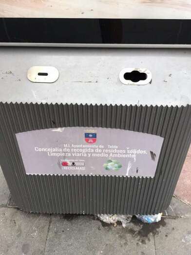 Punto de recogida de baterías usadas en Los Llanos (Foto TA)