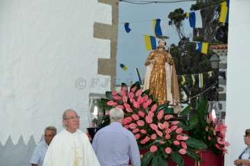 El santo de Asís se pasea por las calles de San Francisco-Telde (Foto Francisco Javier Santana)