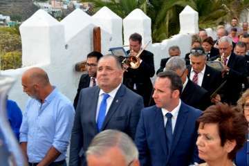 El santo de Asís se pasea por las calles de San Francisco-Telde (Foto Francisco Javier Santana)