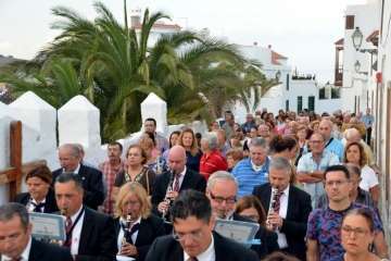 El santo de Asís se pasea por las calles de San Francisco-Telde (Foto Francisco Javier Santana)