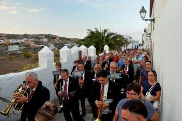 El santo de Asís se pasea por las calles de San Francisco-Telde (Foto Francisco Javier Santana)